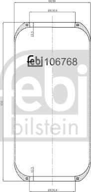 Febi Bilstein 106768 - Soffietto, Sospensione pneumatica www.autoricambit.com