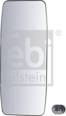 Febi Bilstein 102075 - Vetro specchio, Specchio esterno www.autoricambit.com