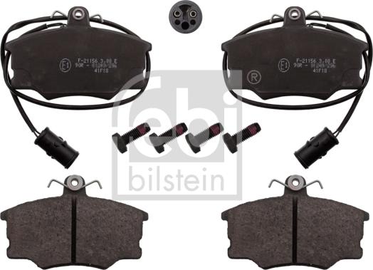 Febi Bilstein 116009 - Kit pastiglie freno, Freno a disco www.autoricambit.com