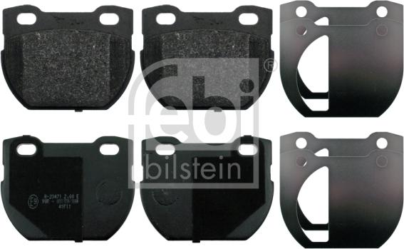 Febi Bilstein 116115 - Kit pastiglie freno, Freno a disco www.autoricambit.com