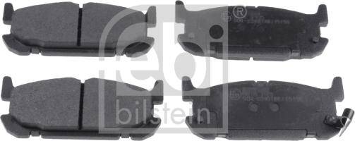 Febi Bilstein 116396 - Kit pastiglie freno, Freno a disco www.autoricambit.com