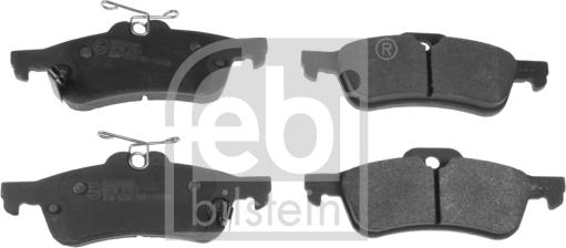 Febi Bilstein 116283 - Kit pastiglie freno, Freno a disco www.autoricambit.com