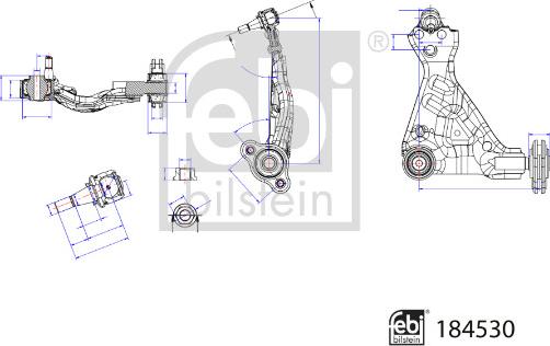 Febi Bilstein 184530 - Sospensione a ruote indipendenti www.autoricambit.com