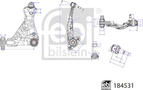 Febi Bilstein 184531 - Sospensione a ruote indipendenti www.autoricambit.com