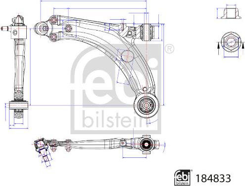 Febi Bilstein 184883 - Sospensione a ruote indipendenti www.autoricambit.com