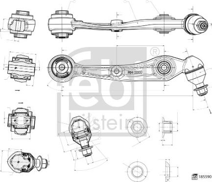 Febi Bilstein 185590 - Sospensione a ruote indipendenti www.autoricambit.com