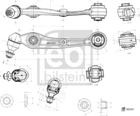 Febi Bilstein 185591 - Sospensione a ruote indipendenti www.autoricambit.com