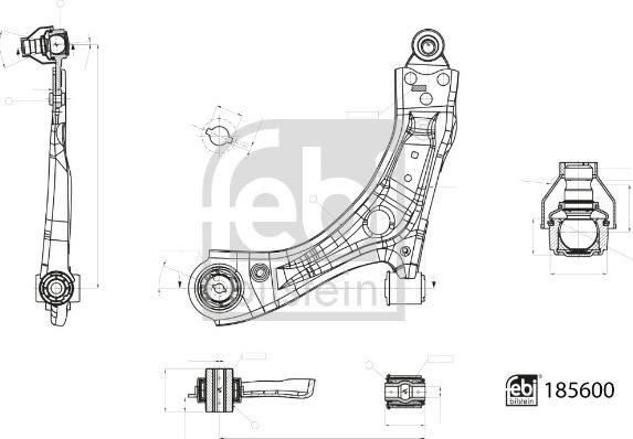 Febi Bilstein 185600 - Sospensione a ruote indipendenti www.autoricambit.com