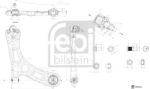 Febi Bilstein 185602 - Sospensione a ruote indipendenti www.autoricambit.com