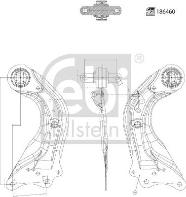 Febi Bilstein 186460 - Sospensione a ruote indipendenti www.autoricambit.com