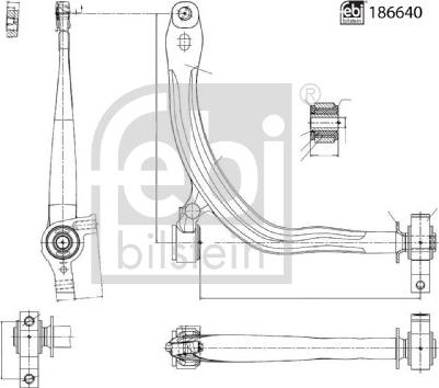 Febi Bilstein 186640 - Sospensione a ruote indipendenti www.autoricambit.com