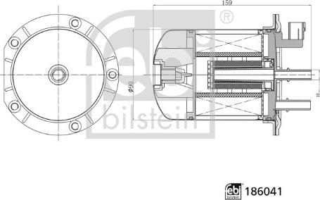 Febi Bilstein 186041 - Filtro carburante www.autoricambit.com