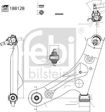 Febi Bilstein 188128 - Sospensione a ruote indipendenti www.autoricambit.com