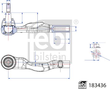 Febi Bilstein 183436 - Testa barra d'accoppiamento www.autoricambit.com