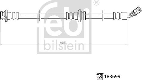 Febi Bilstein 183699 - Flessibile del freno www.autoricambit.com