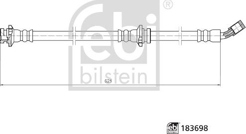 Febi Bilstein 183698 - Flessibile del freno www.autoricambit.com