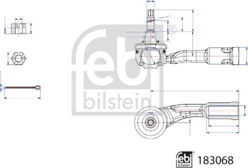 Febi Bilstein 183068 - Testa barra d'accoppiamento www.autoricambit.com