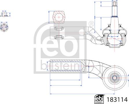 Febi Bilstein 183114 - Testa barra d'accoppiamento www.autoricambit.com