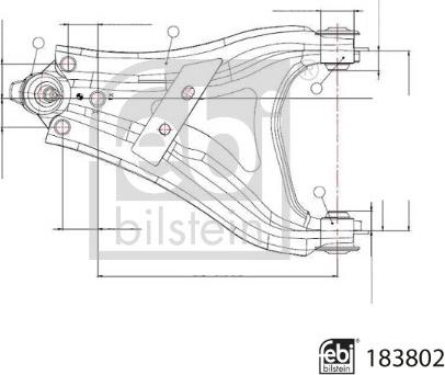 Febi Bilstein 183802 - Sospensione a ruote indipendenti www.autoricambit.com