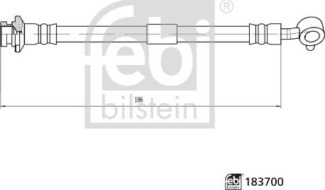 Febi Bilstein 183700 - Flessibile del freno www.autoricambit.com