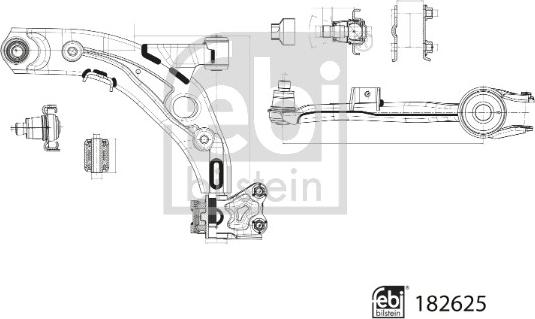 Febi Bilstein 182625 - Sospensione a ruote indipendenti www.autoricambit.com