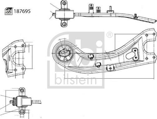 Febi Bilstein 187695 - Sospensione a ruote indipendenti www.autoricambit.com