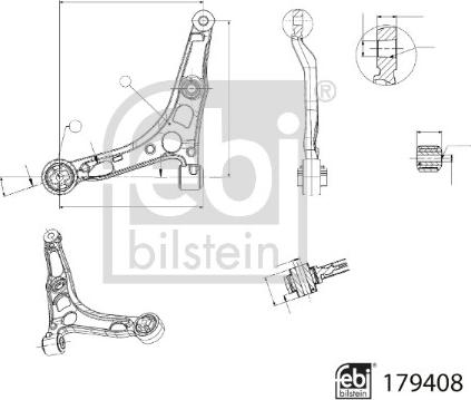 Febi Bilstein 179408 - Sospensione a ruote indipendenti www.autoricambit.com