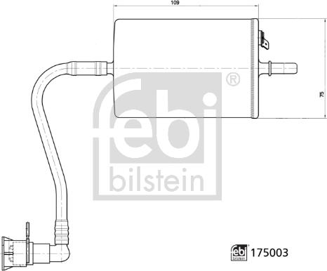 Febi Bilstein 175003 - Filtro carburante www.autoricambit.com