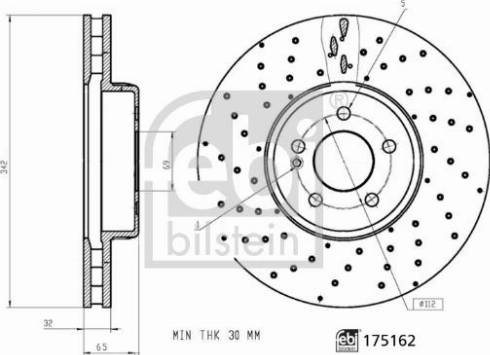 Febi Bilstein 175162 - Discofreno www.autoricambit.com