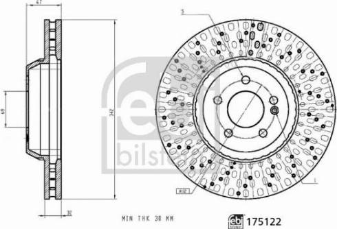 Febi Bilstein 175122 - Discofreno www.autoricambit.com