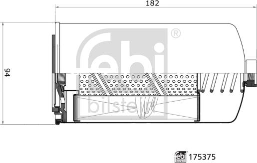 Febi Bilstein 175375 - Filtro carburante www.autoricambit.com