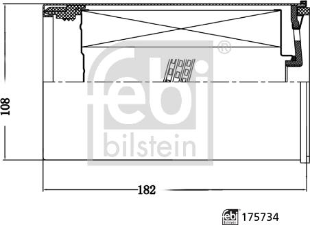 Febi Bilstein 175734 - Filtro carburante www.autoricambit.com