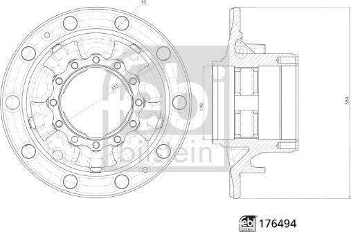 Febi Bilstein 176494 - Mozzo ruota www.autoricambit.com