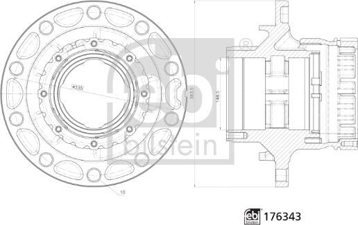 Febi Bilstein 176343 - Mozzo ruota www.autoricambit.com