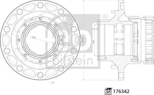 Febi Bilstein 176342 - Mozzo ruota www.autoricambit.com