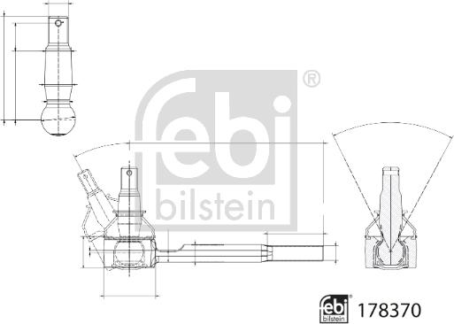 Febi Bilstein 178370 - Testa barra d'accoppiamento www.autoricambit.com