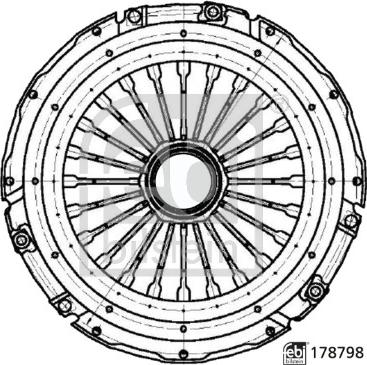 Febi Bilstein 178798 - Spingidisco frizione www.autoricambit.com