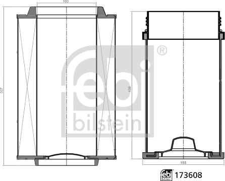 Febi Bilstein 173608 - Kit filtro dell’aria www.autoricambit.com