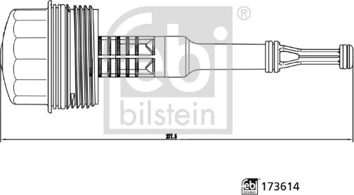 Febi Bilstein 173614 - Calotta, Carter filtro olio www.autoricambit.com