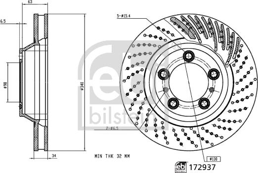 Febi Bilstein 172937 - Discofreno www.autoricambit.com