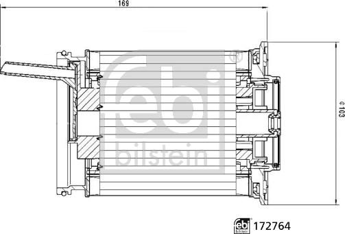 Febi Bilstein 172764 - Filtro carburante www.autoricambit.com