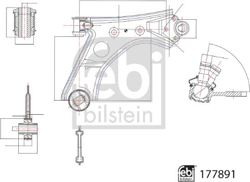 Febi Bilstein 177891 - Sospensione a ruote indipendenti www.autoricambit.com