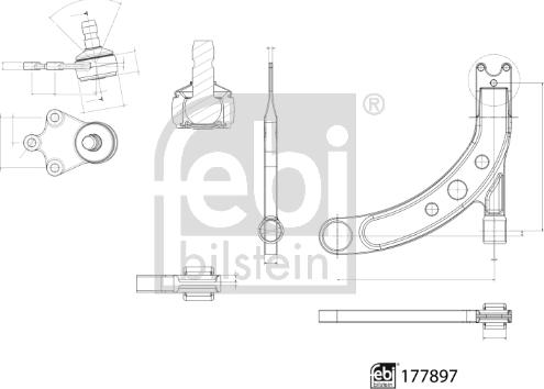 Febi Bilstein 177897 - Sospensione a ruote indipendenti www.autoricambit.com