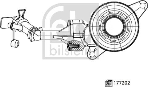 Febi Bilstein 177202 - Dispositivo disinnesto centrale, Frizione www.autoricambit.com