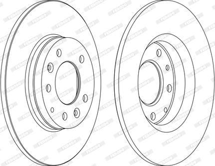 Ferodo DDF1500C-D - Discofreno www.autoricambit.com