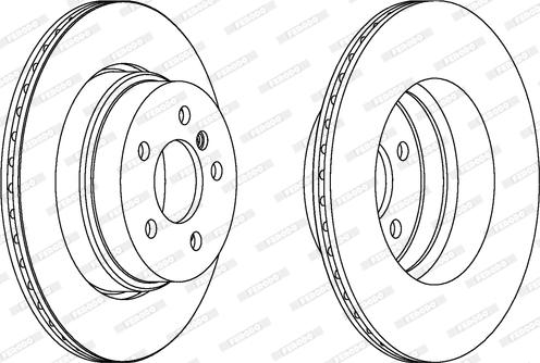 Ferodo DDF1583C-1 - Discofreno www.autoricambit.com