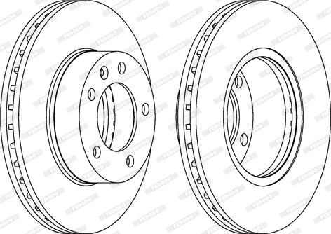 Ferodo DDF1217C-1 - Discofreno www.autoricambit.com