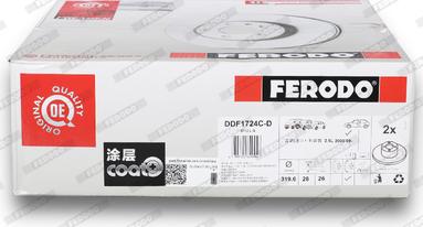 Ferodo DDF1724C-D - Discofreno www.autoricambit.com