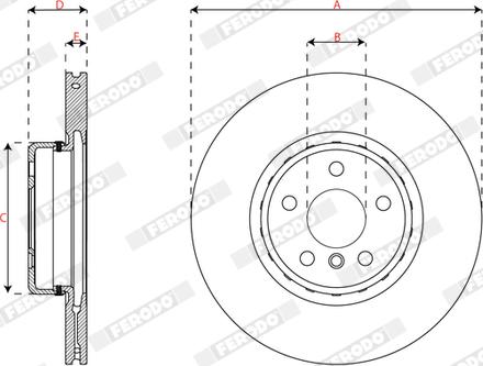 Ferodo DDF3049VC-1 - Discofreno www.autoricambit.com