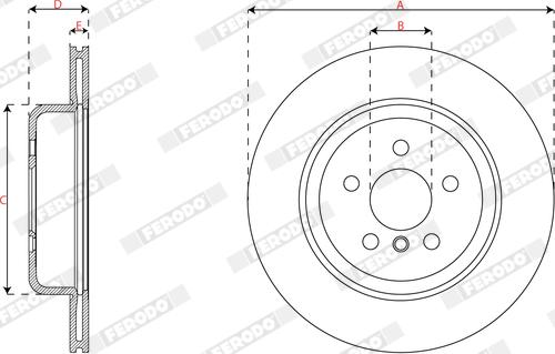 Ferodo DDF3042RC-1 - Discofreno www.autoricambit.com